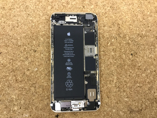 iPhone6sPlus ラウドスピーカー交換．分解方法2
