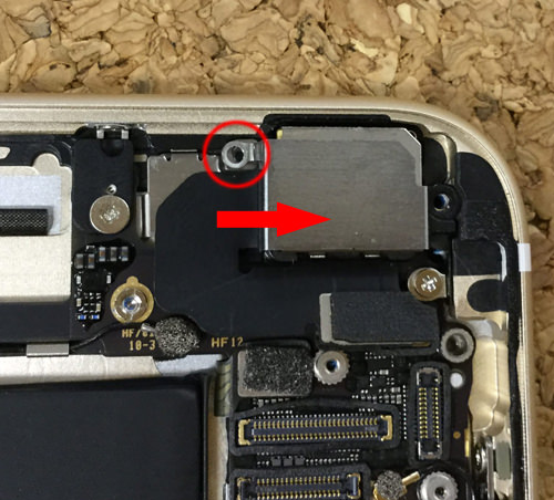 iPhone6sPlus カメラ交換．分解方法7
