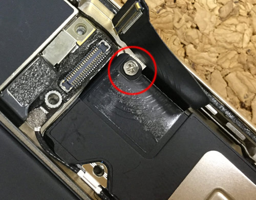 iPhone6sPlus ラウドスピーカー交換．分解方法5