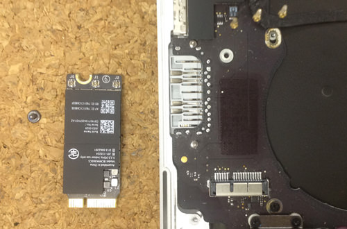 MacbookProRetina A1502 HDMI board, Wifi replacement method 4