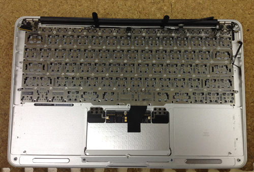 MacbookAir A1370 キーボード交換 方法3