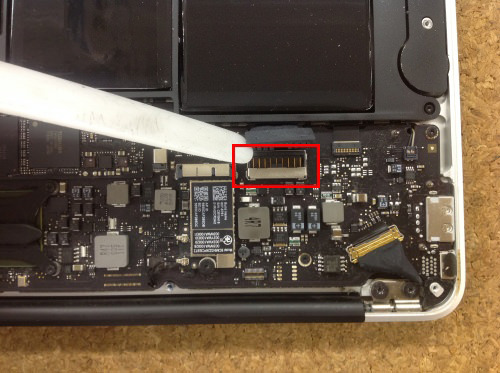 MacbookAir A1370 SSD交換 方法4