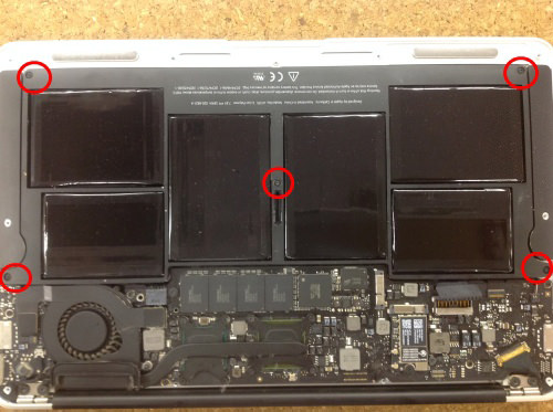 MacbookAir A1370 SSD交換 方法5