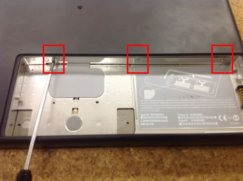 macbook A1181 HDD交換方法3