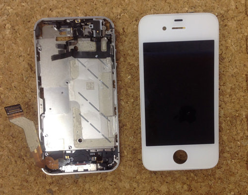 iPhone4s 液晶ガラス、パネル交換方法17