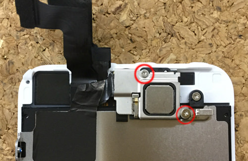 iPhoneSE フロントカメラ交換．分解方法2